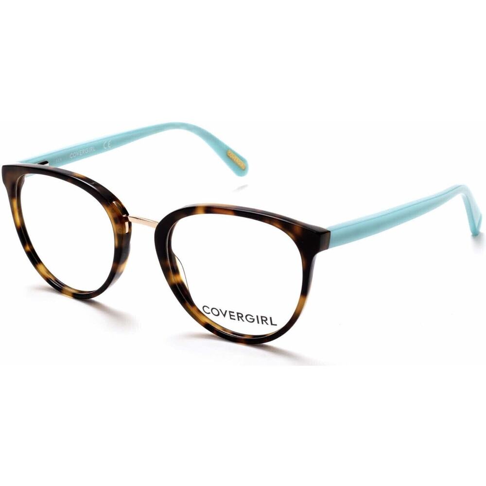 COVER GIRL CG0471 052 TORTOISE BLUE DESIGNER EYEGLASSES FRAME 49-19-140